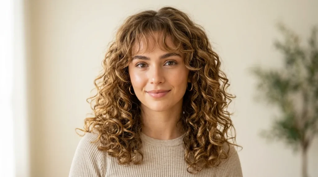 curly fringe hairstyle ideas