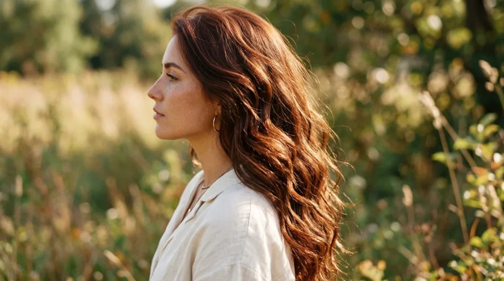 killer Deep Auburn Hair Color Look