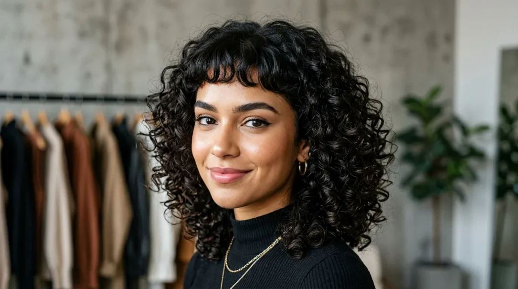 curly fringe hairstyle ideas