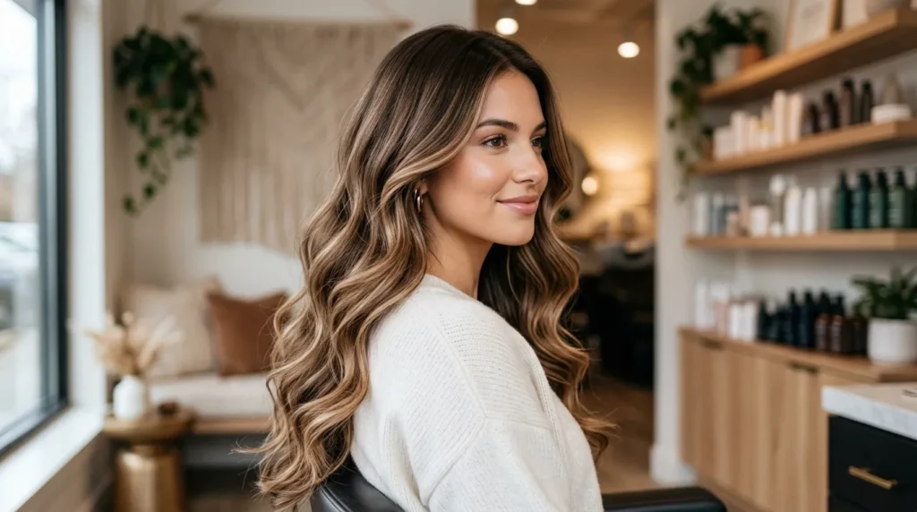 caramel balayage hair color