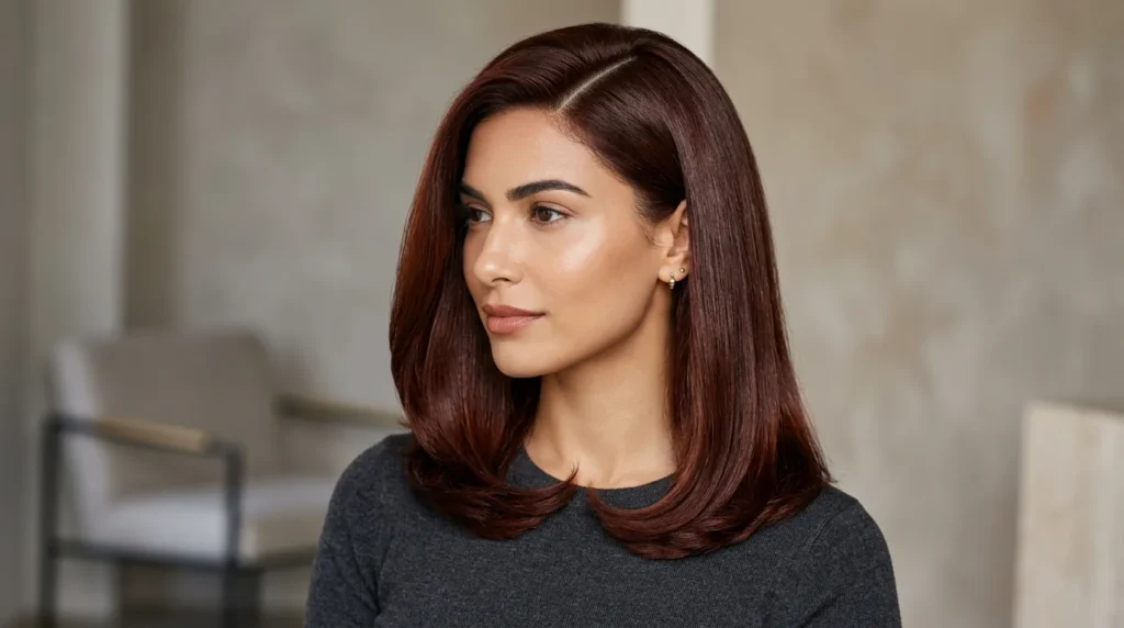 killer Deep Auburn Hair Color Look