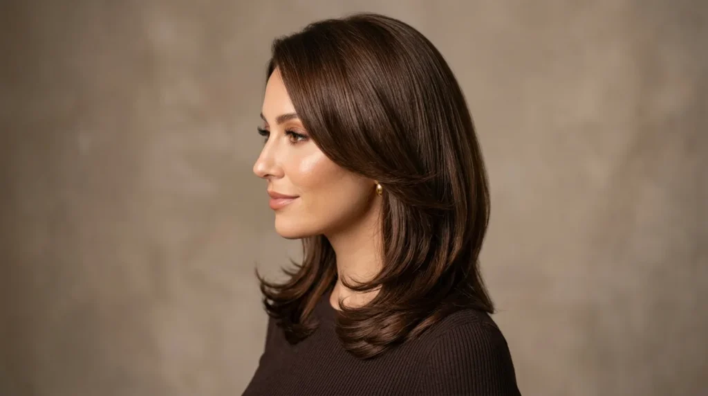 layered medium length haircut