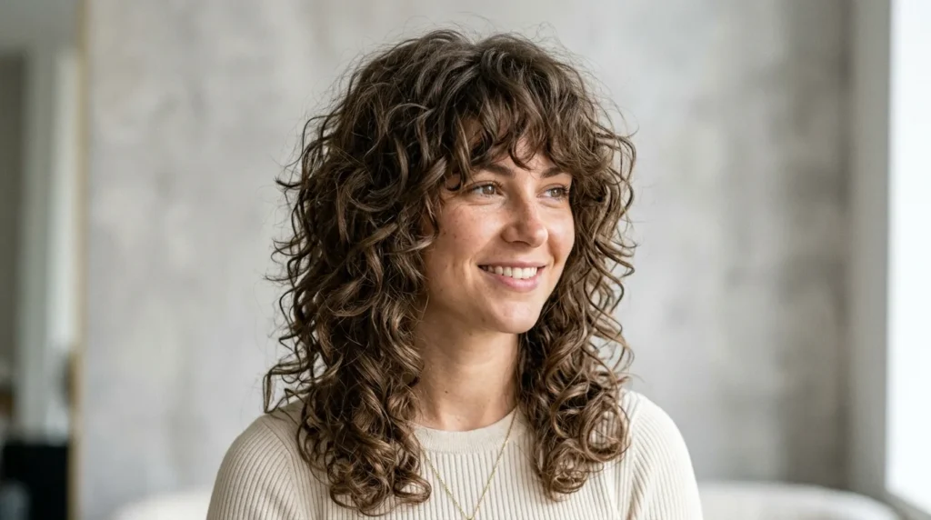 curly fringe hairstyle ideas
