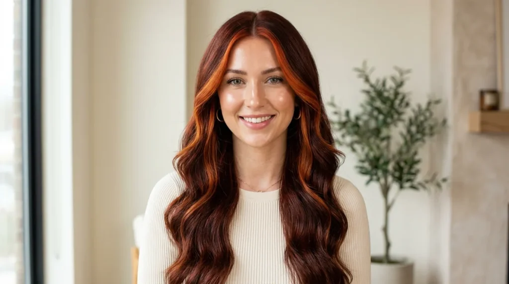 killer Deep Auburn Hair Color Look
