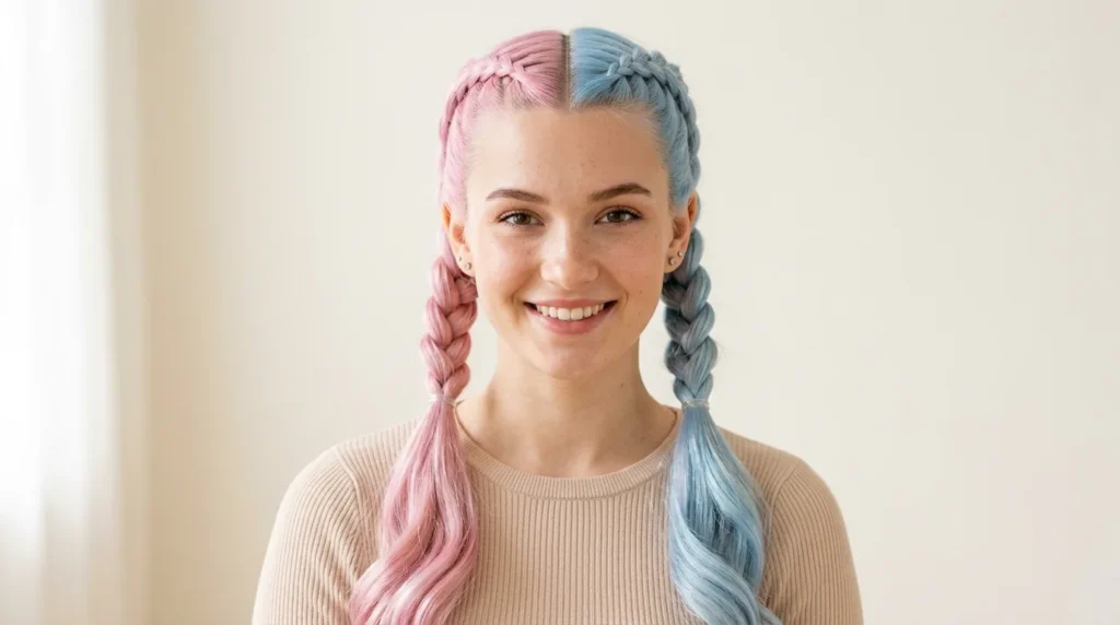 Split Dye Hair Trend