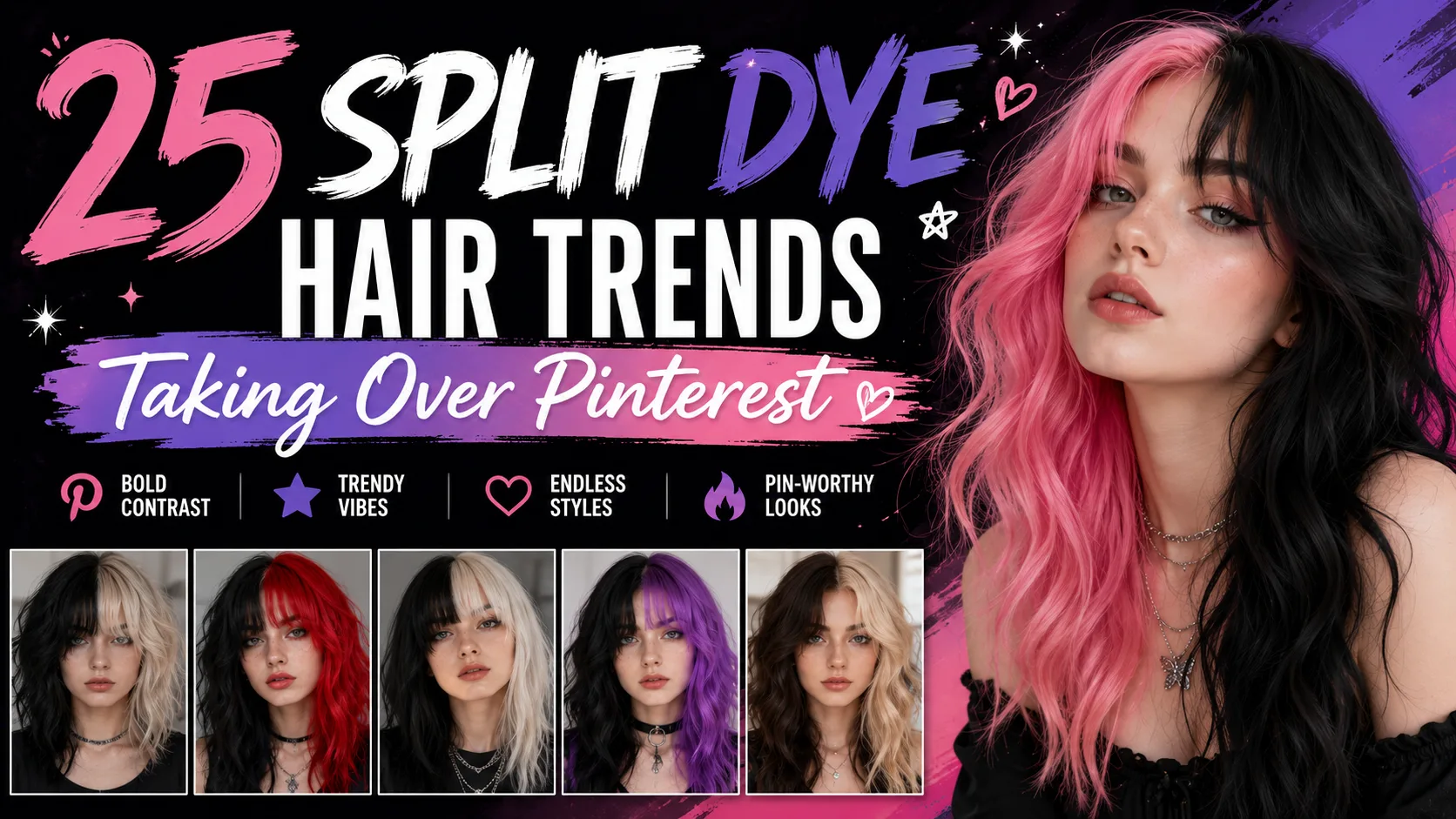 Split Dye Hair Trend