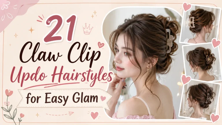 Claw Clip Updo Hairstyles