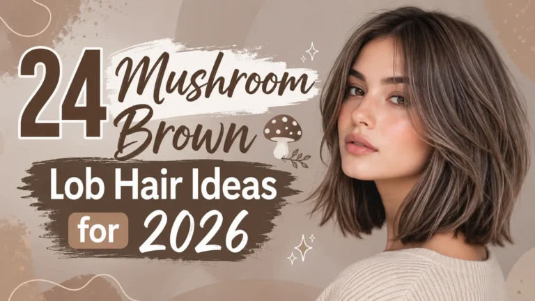 Mushroom Brown Lob Hair