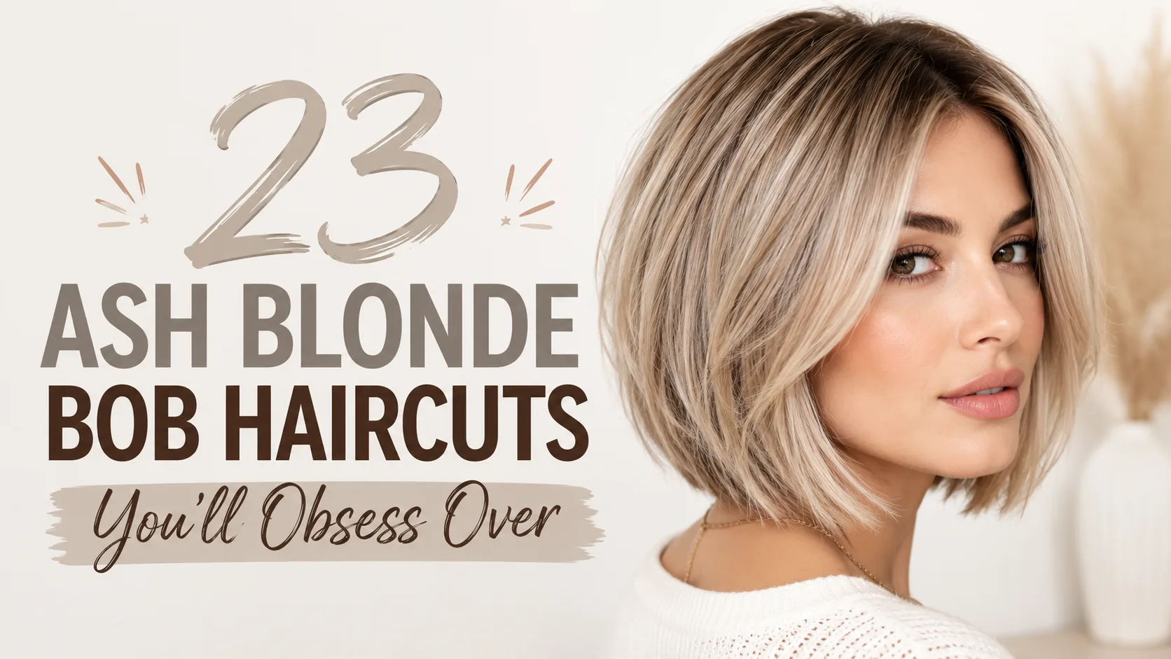 ash blonde bob haircut