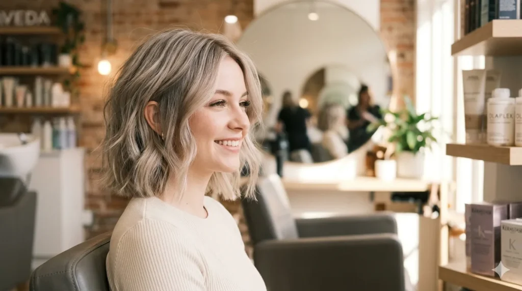 Ash Blonde Bob Haircut