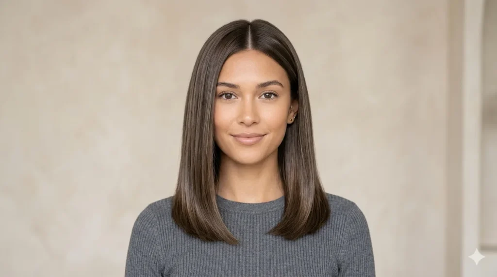 mushroom brown lob hair