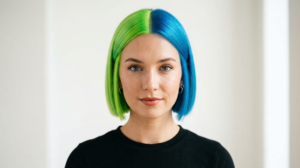 Split Dye Hair Trend