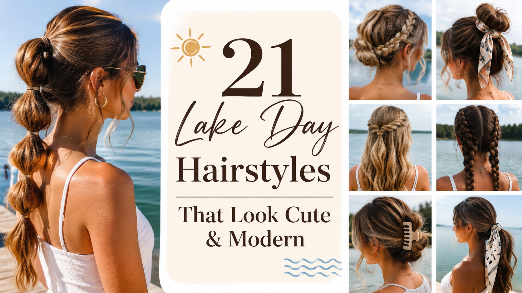 lake day hairstyle