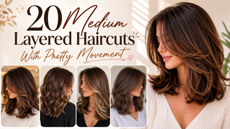 medium layered haircut