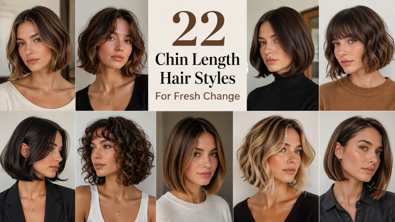 chin length hair style