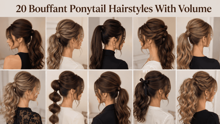 bouffant ponytail hairstyles