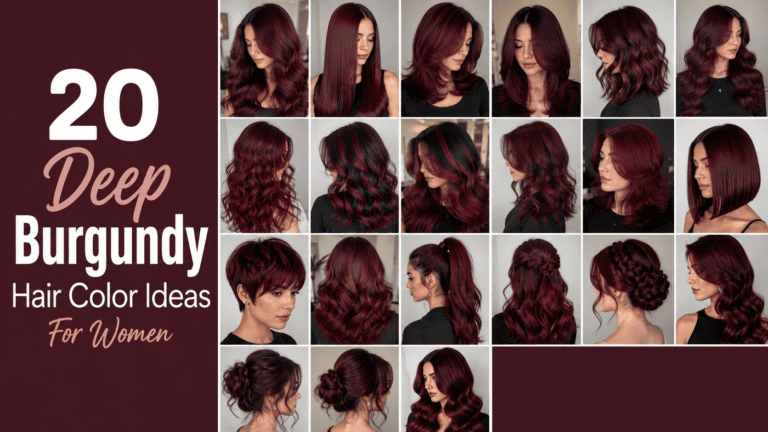 deep burgundy hair color