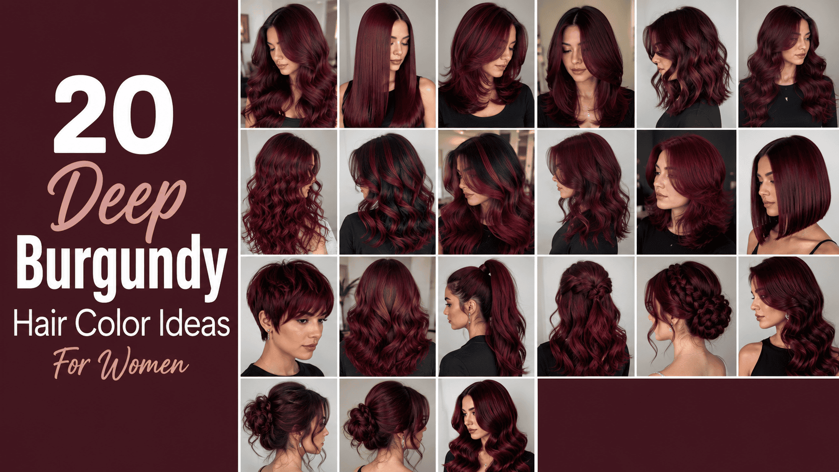 deep burgundy hair color