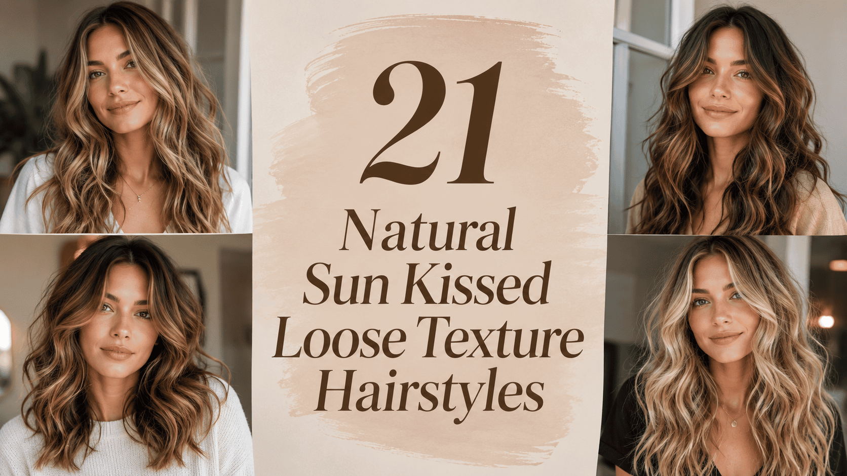 natural sun kissed loose texture hairstyles