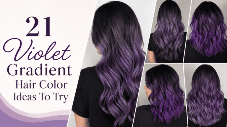 violet gradient hair color ideas