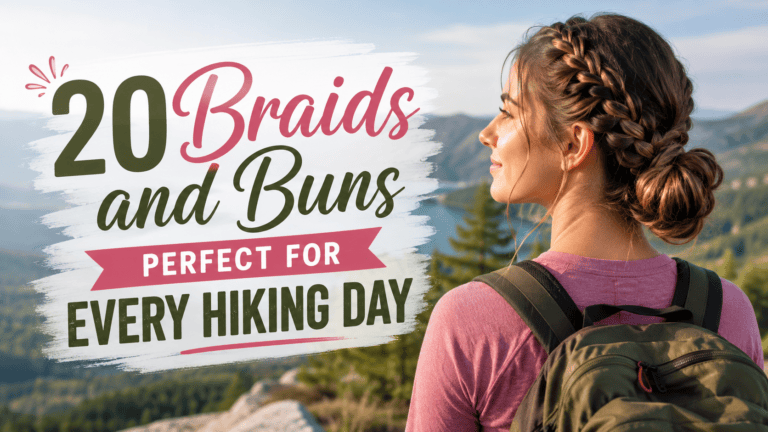 braids and buns perfect for hiking days