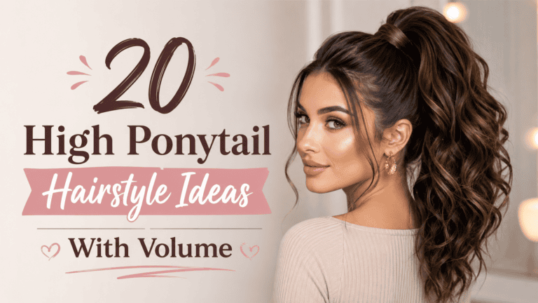 high ponytail hairstyle