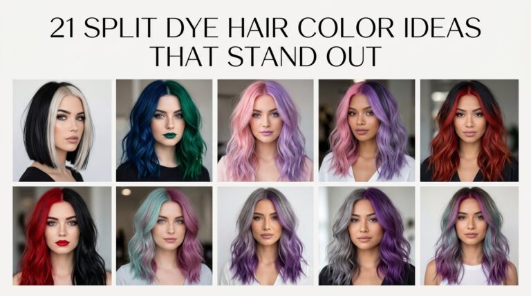 split dye hair color
