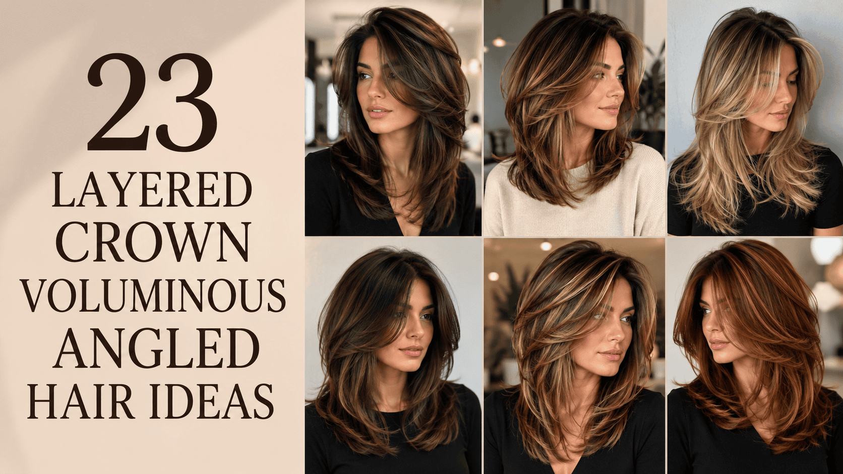 layered crown voluminous angled