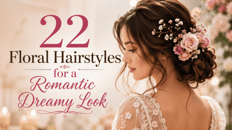 floral hairstyles for a romantic look