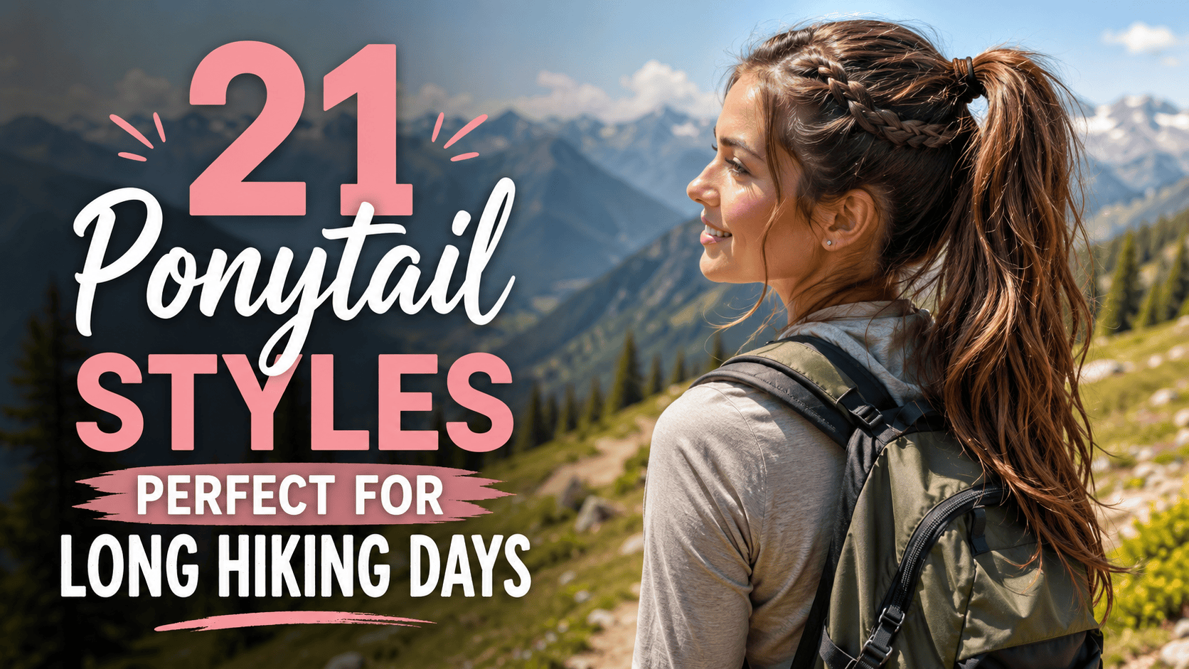 ponytail styles for long hikes
