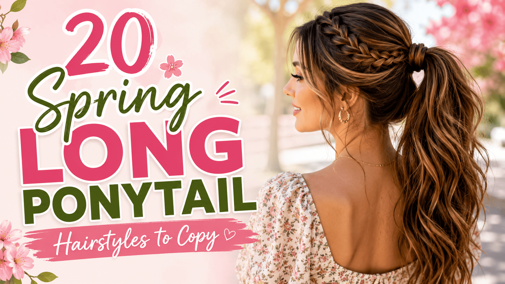 spring long ponytail hairstyle