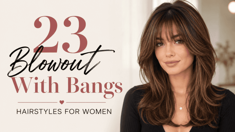 blowout with bangs hairstyles