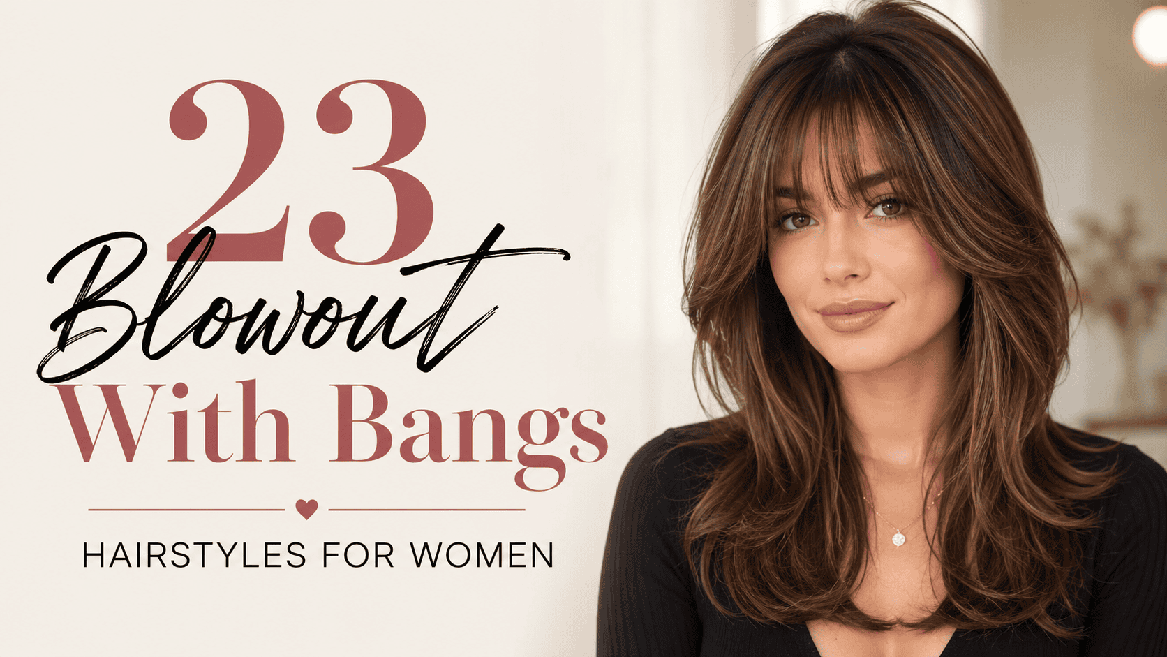 blowout with bangs hairstyles