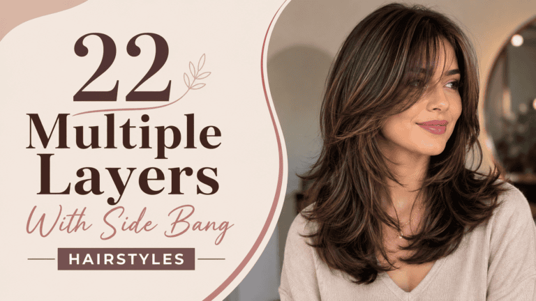 multiple layers with side bang hairstyles