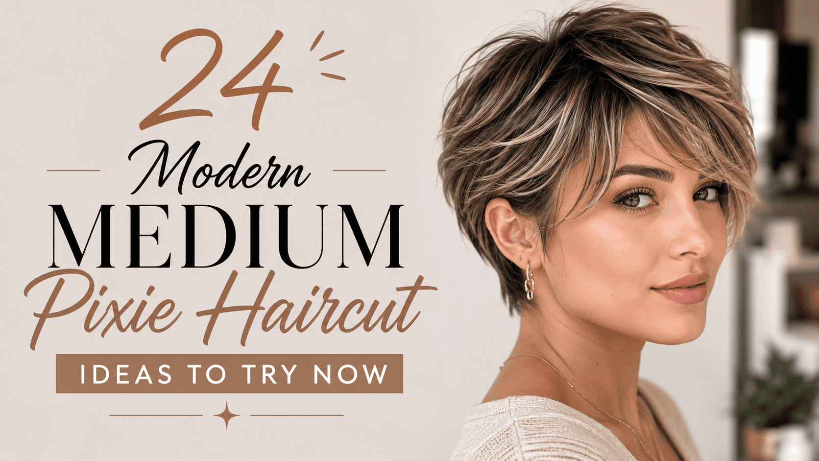 modern medium pixie haircut
