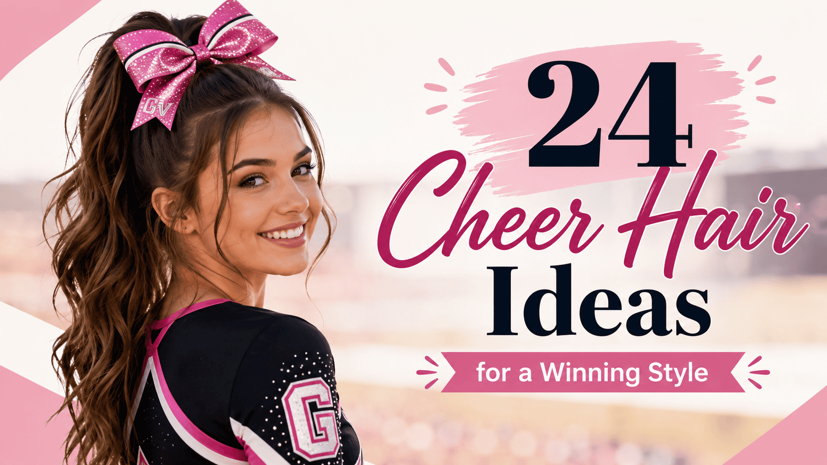 cheer hair inspiration for a winning style