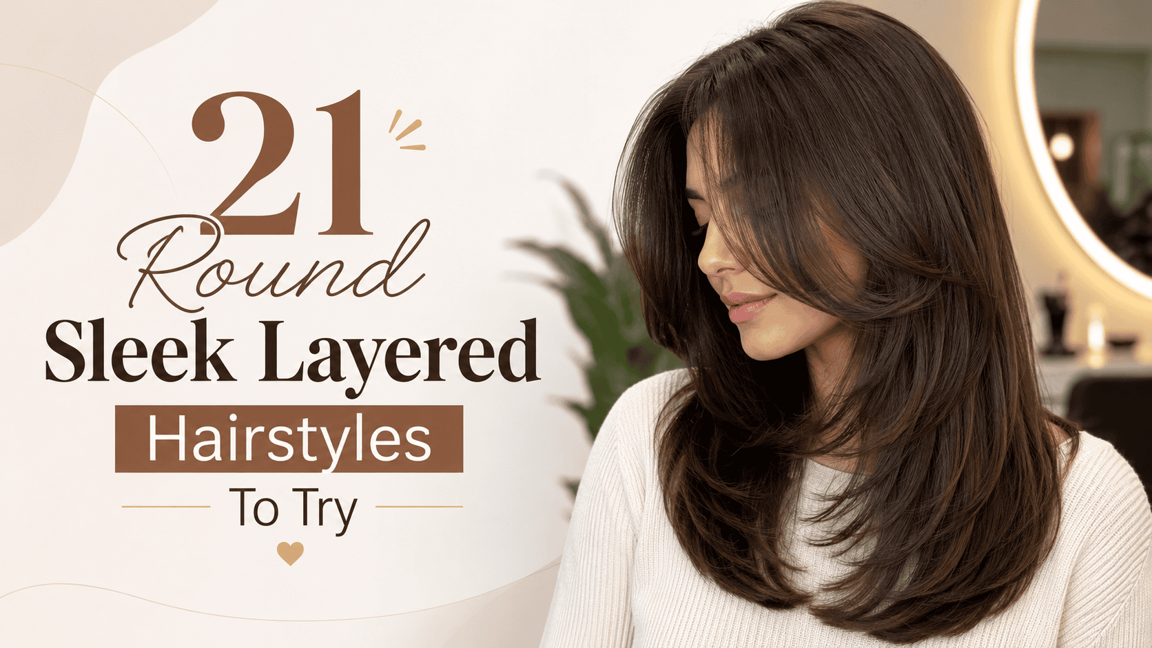 round sleek layered hairstyles