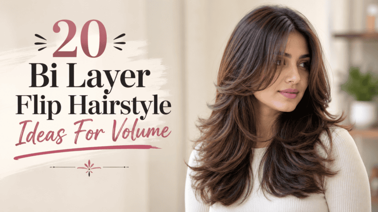 bi layer flip hairstyle