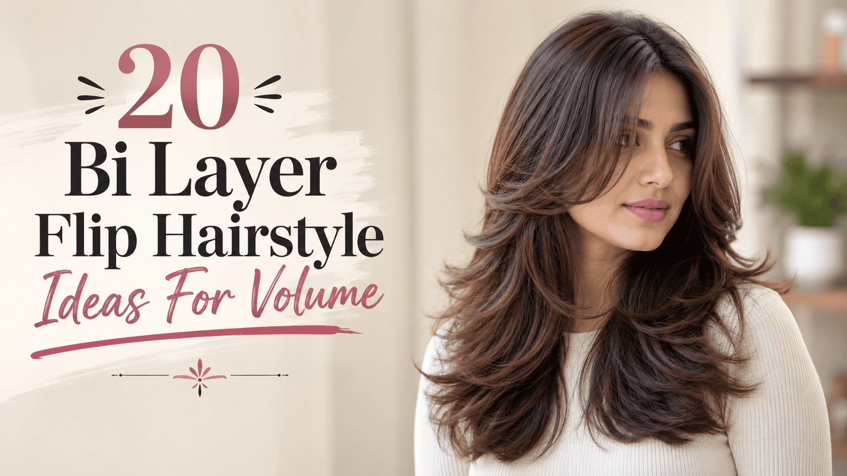 bi layer flip hairstyle