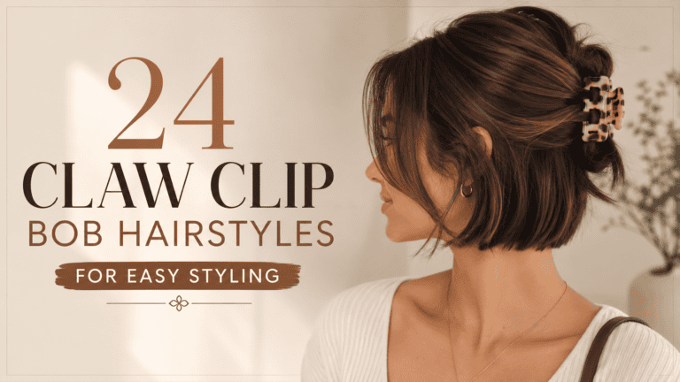 claw clip bob hairstyles