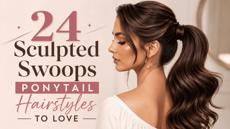 sculpted swoops ponytail