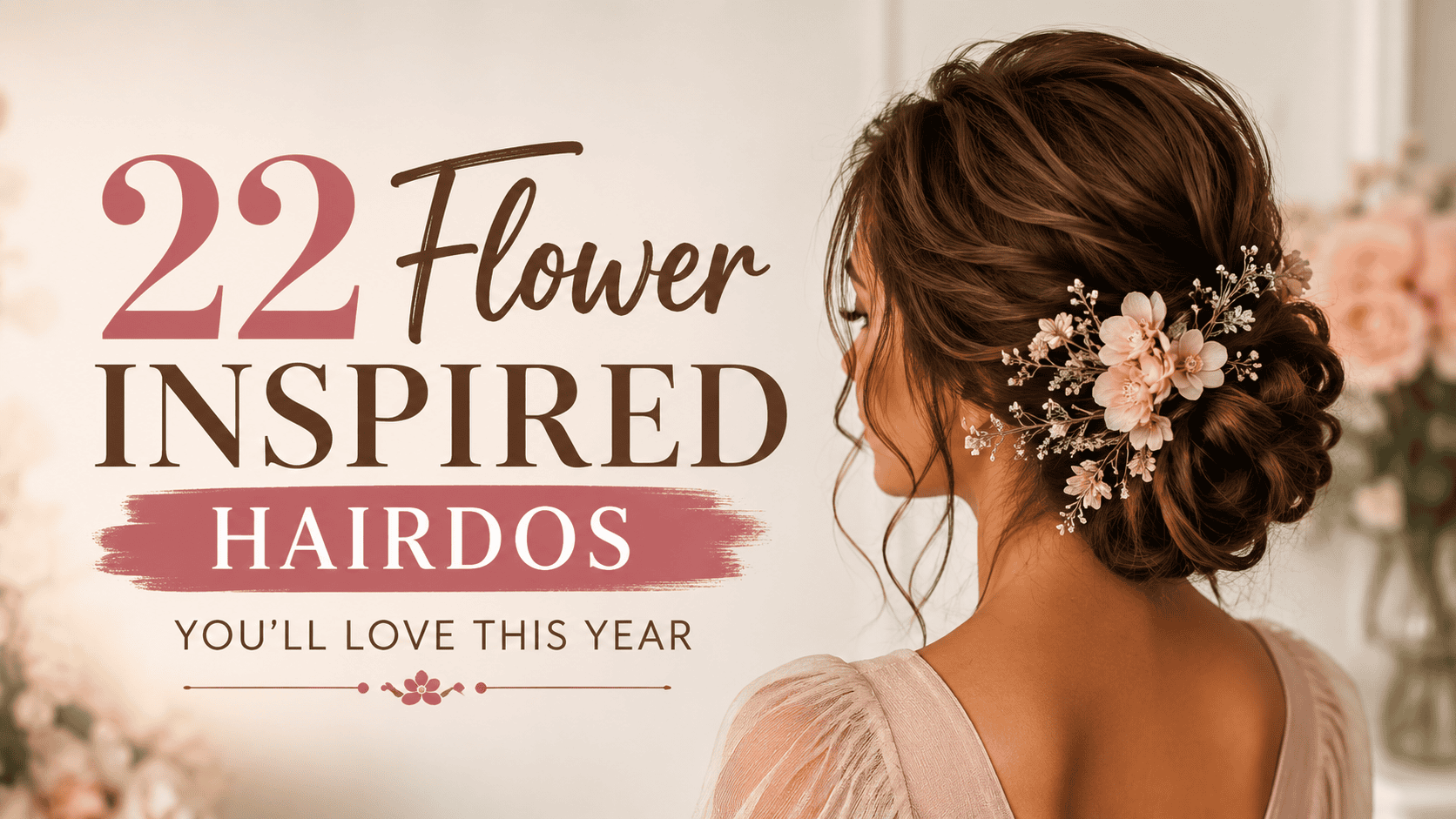 flower inspired hairdos
