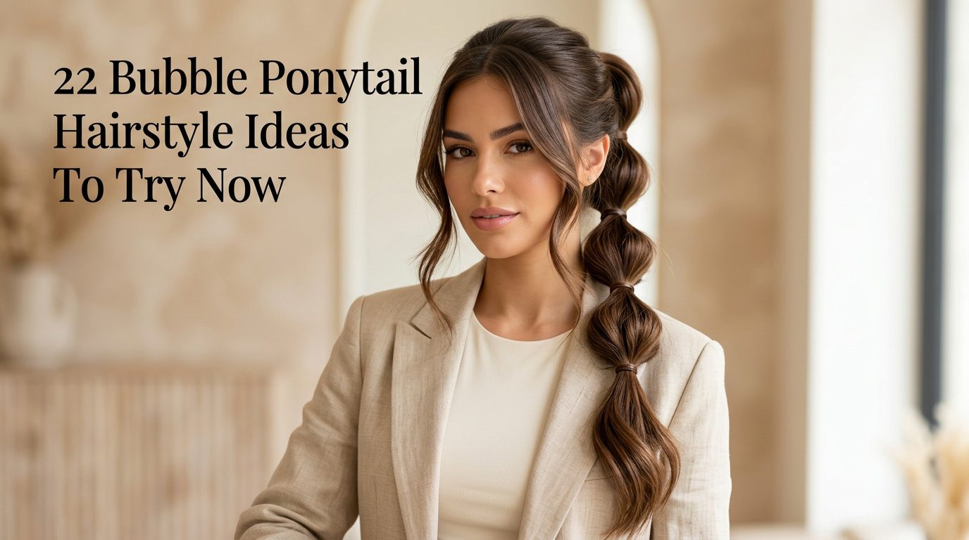bubble ponytail hairstyle