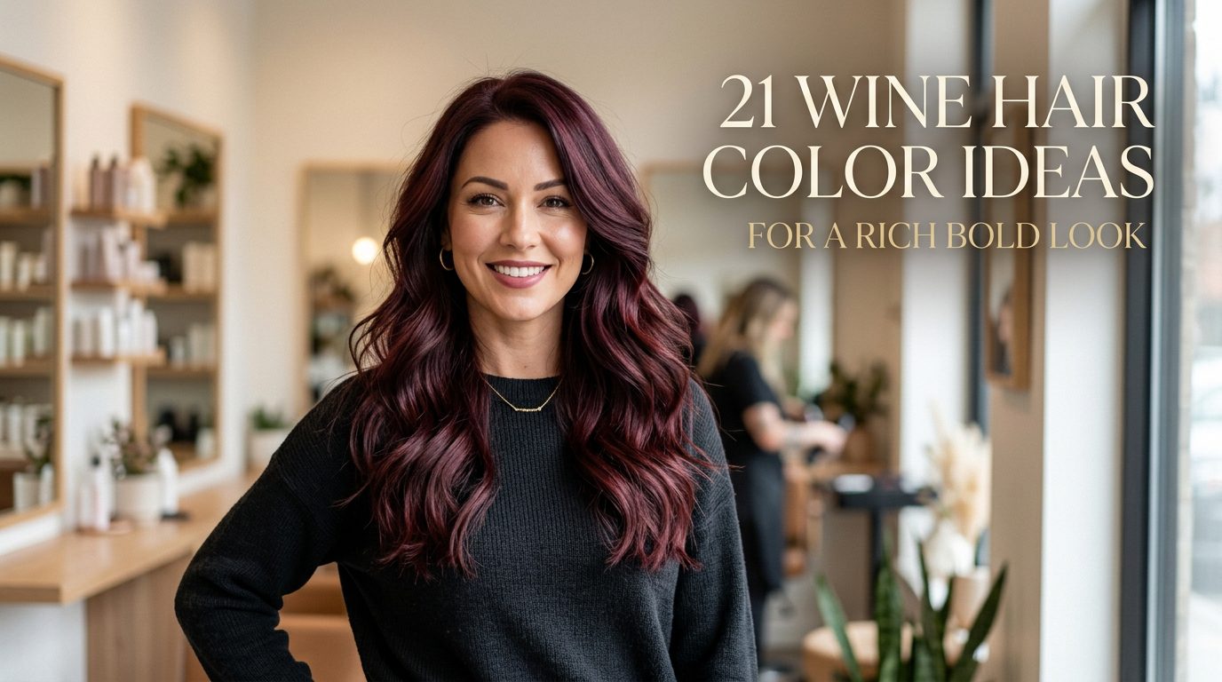 wine hair color ideas