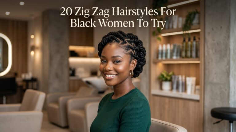 zig zag hairstyles for black women