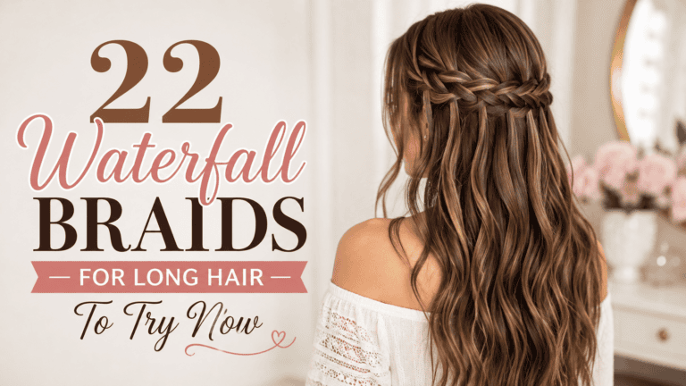 waterfall braids for long hair