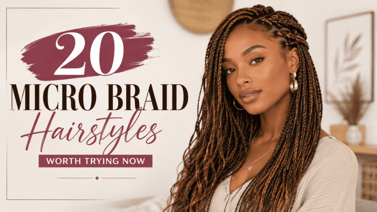 micro braid hairstyle