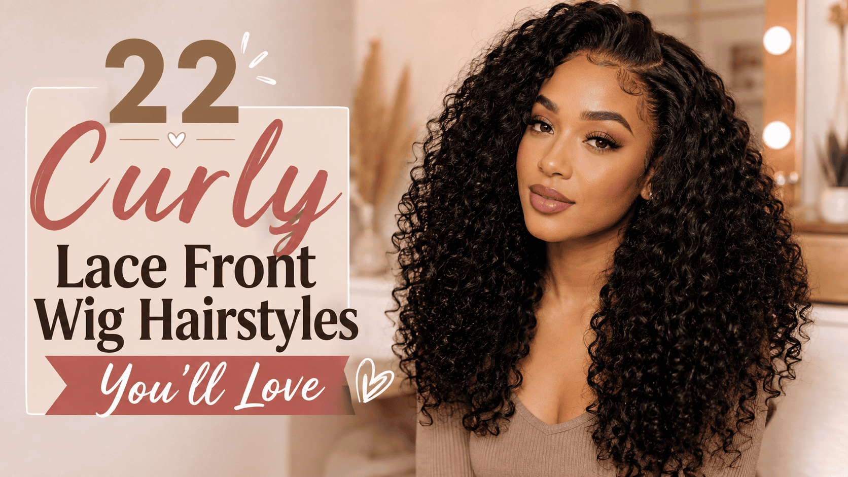 curly lace front wig hairstyles