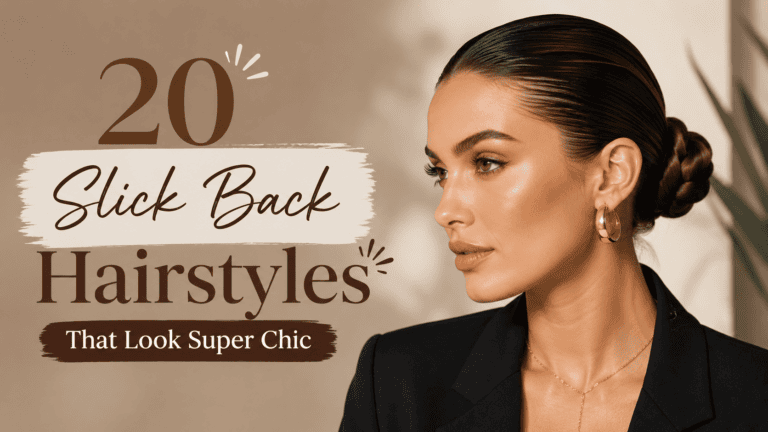 slick back hairstyle