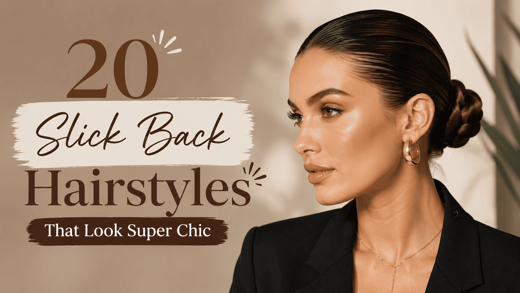 slick back hairstyle